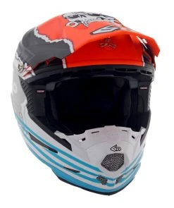 6D Helmets 6D Youth ATR-2Y Danger Boy Helmet -NEXX shop 6 datr2 danger boy helmet white orange blue 1