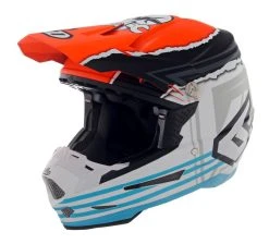 6D Helmets 6D Youth ATR-2Y Danger Boy Helmet -NEXX shop 6 datr2 danger boy helmet white orange blue