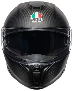 AGV Helmets AGV Sportmodular Carbon Refractive Helmet -NEXX shop agv sport modular carbon refractive helmet black silver 3