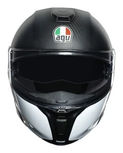 AGV Helmets AGV Sportmodular Carbon Layer Helmet -NEXX shop agv sportmodular carbon layer helmet matte carbon red blue 5