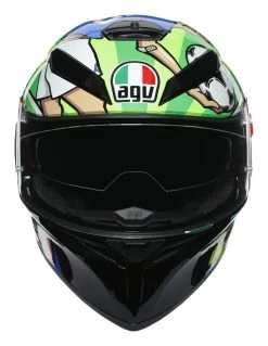 AGV Helmets AGV K3 SV Mugello 2017 Helmet -NEXX shop agvk3 sv mugello2017 helmet black green blue 2