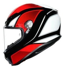 AGV Helmets AGV K6 Hyphen Helmet -NEXX shop agvk6 hyphen helmet black red white 4