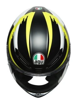 AGV Helmets AGV K6 Rapid 46 Helmet -NEXX shop agvk6 rapid helmet black white yellow 4