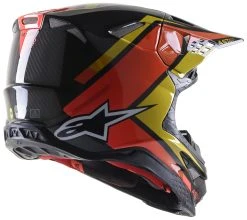Alpinestars Supertech M10 Carbon Meta 2 Helmet -NEXX shop alpinestars supertech m10 meta2 helmet black yellow orange 1