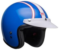 Bell Helmets Bell Custom 500 Six Day McQueen Helmet -NEXX shop bell custom500 six day mc queen helmet white gloss blue 6