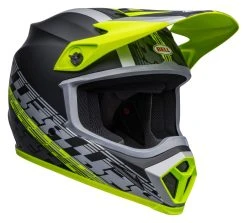 Bell Helmets Bell MX-9 Mips Offset Helmet -NEXX shop bell mx9 mips offset helmet black hi viz yellow grey 2