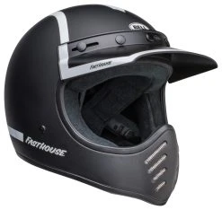 Bell Helmets Bell X Fasthouse Moto-3 Old Road Helmet -NEXX shop bell x fasthouse moto3 old road helmet black white 6