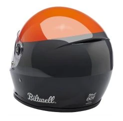 Biltwell Apparel Biltwell Lane Splitter Podium Helmet -NEXX shop biltwell lane splitter podium helmet orange grey black 2
