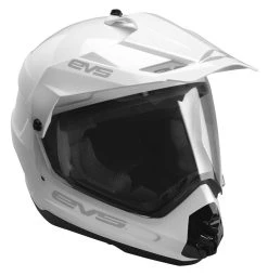 EVS T5 Dual Sport Venture Helmet - Solid White / MD [Open Box] -NEXX shop evst5 dual sport venture helmet solid white md open box white 2