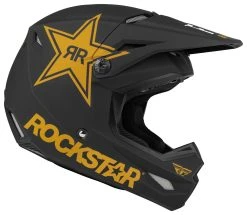 Fly Racing Dirt Fly Racing Kinetic Rockstar Helmet -NEXX shop fly racing dirt kinetic rockstar helmet black gold 3
