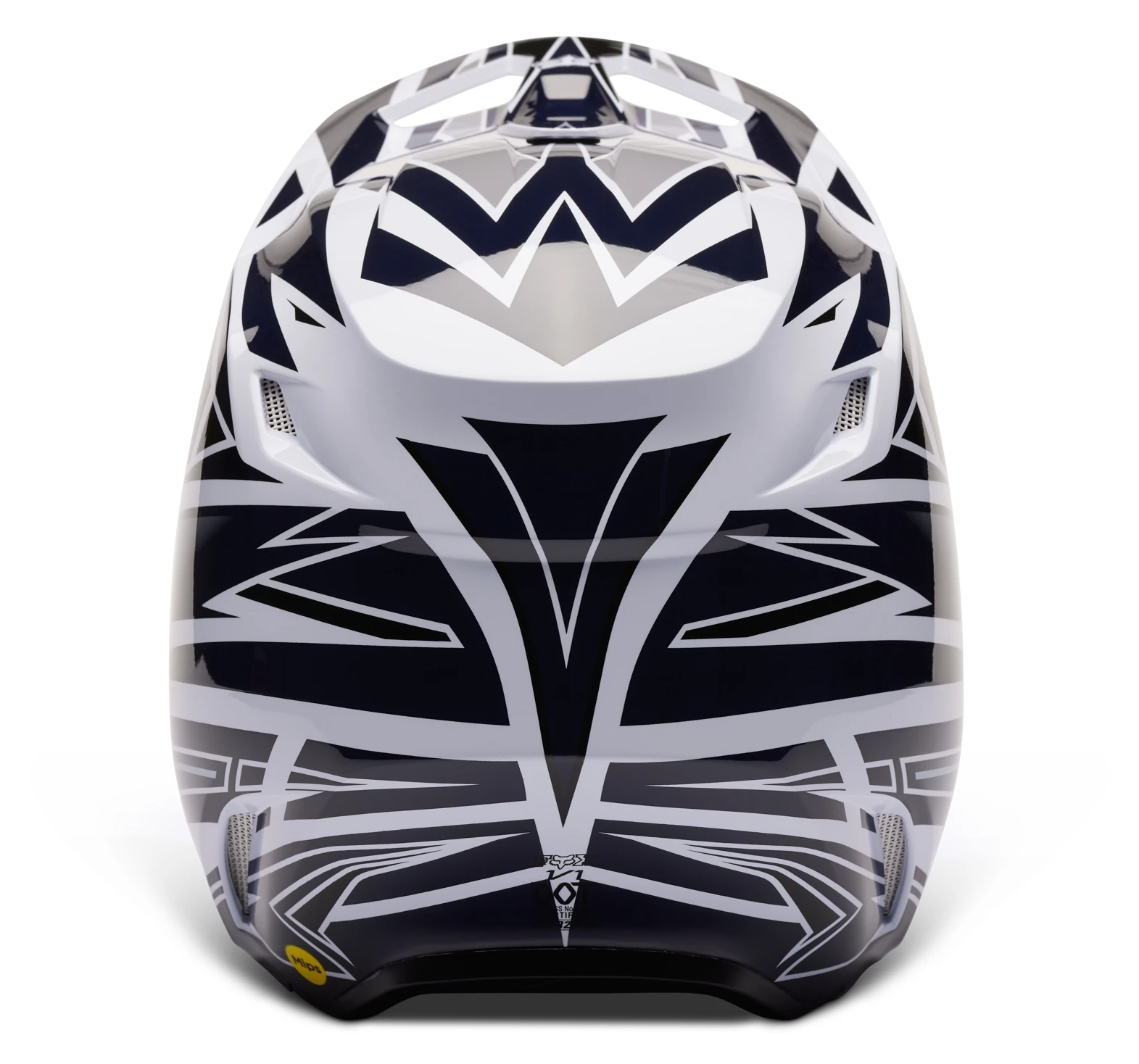 Fox Racing V1 Goat Strafer Helmet Navy Blue / LG [Open Box] - Image 4