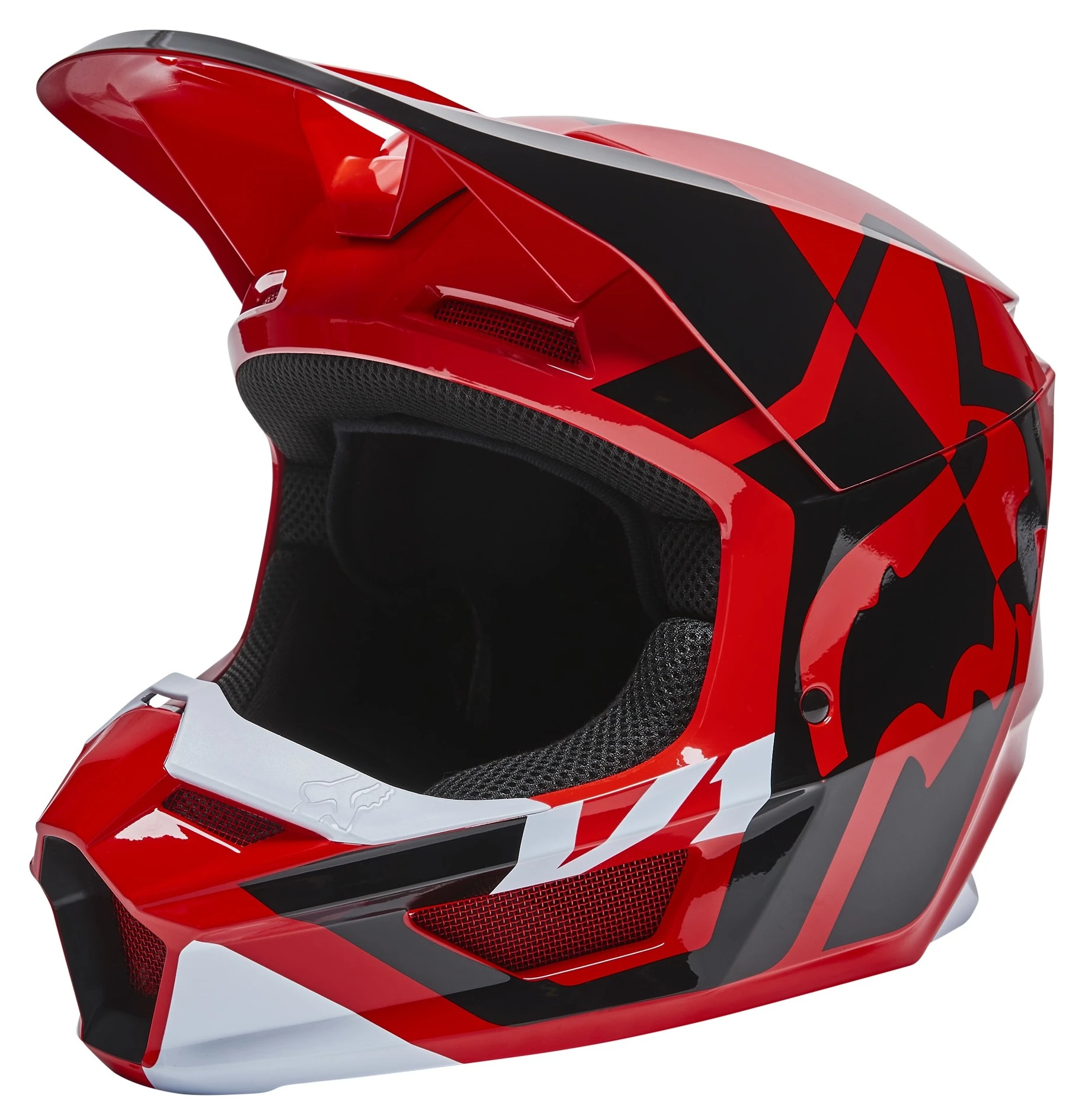 Fox Racing V1 Lux Helmet Red / XL [Blemished - Very Good]