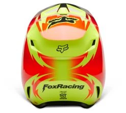Fox Racing V1 Statk Helmet -NEXX shop fox racing v1 statk helmet red hi viz yellow black 3