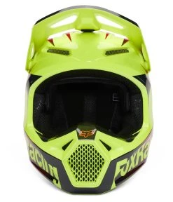 Fox Racing Youth V1 Statk Helmet -NEXX shop fox racing v1 statk helmet red hi viz yellow black 6