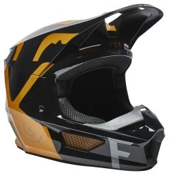 Fox Racing Youth V1 Skew Helmet 20 Fox Racing Youth V1 Skew Helmet -NEXX shop fox racing youth v1 skew helmet black gold