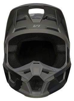 Fox Racing Youth V1 Trev Helmet Black/Grey / Youth MD [Open Box] -NEXX shop fox racing youth v1 trev helmet black grey youth md open box black grey 3