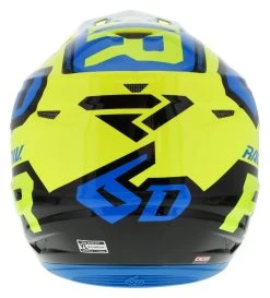 FXR 6D Youth ATR-2 Helmet -NEXX shop fxr6 datr2 youth helmet hi viz yellow blue black 2