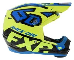 FXR 6D Youth ATR-2 Helmet -NEXX shop fxr6 datr2 youth helmet hi viz yellow blue black 3