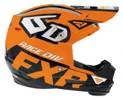 FXR 6D Youth ATR-2 Helmet -NEXX shop fxr6 datr2 youth helmet orange black silver 3