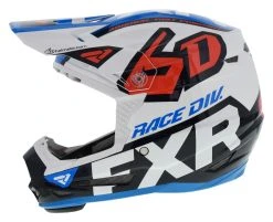 FXR 6D Youth ATR-2 Helmet -NEXX shop fxr6 datr2 youth helmet white red blue 1
