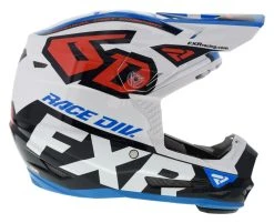 FXR 6D Youth ATR-2 Helmet -NEXX shop fxr6 datr2 youth helmet white red blue 3
