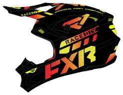 FXR Blade Race Div Helmet -NEXX shop fxr blade race div helmet black inferno 1