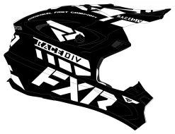 FXR Blade Race Div Helmet -NEXX shop fxr blade race div helmet black white 2