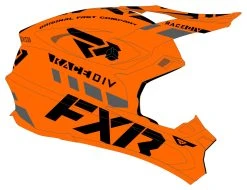 FXR Blade Race Div Helmet -NEXX shop fxr blade race div helmet orange black 2