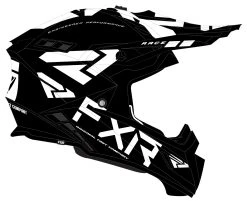 FXR Helium Race Div Helmet -NEXX shop fxr helium race div helmet black white 2