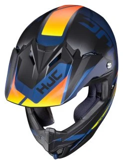 HJC Helmets HJC Youth CL-XY 2 Creed Helmet -NEXX shop hjcclxy2 creed youth helmet black blue orange 2