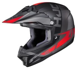 HJC Helmets HJC Youth CL-XY 2 Creed Helmet -NEXX shop hjcclxy2 creed youth helmet black red silver