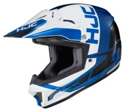 HJC Helmets HJC Youth CL-XY 2 Creed Helmet -NEXX shop hjcclxy2 creed youth helmet white black blue