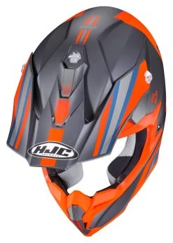 HJC Helmets HJC I50 Flux Helmet -NEXX shop hjci50 flux helmet orange grey blue 2