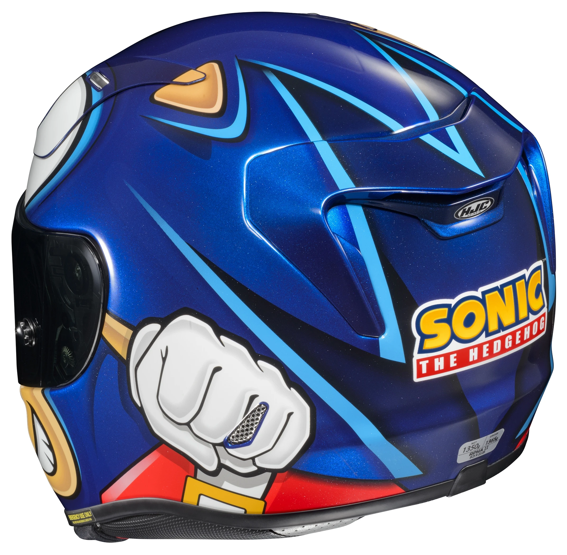 HJC Helmets HJC RPHA 11 Pro Sonic Sega Helmet 4 HJC Helmets HJC RPHA 11 Pro Sonic Sega Helmet - Image 4