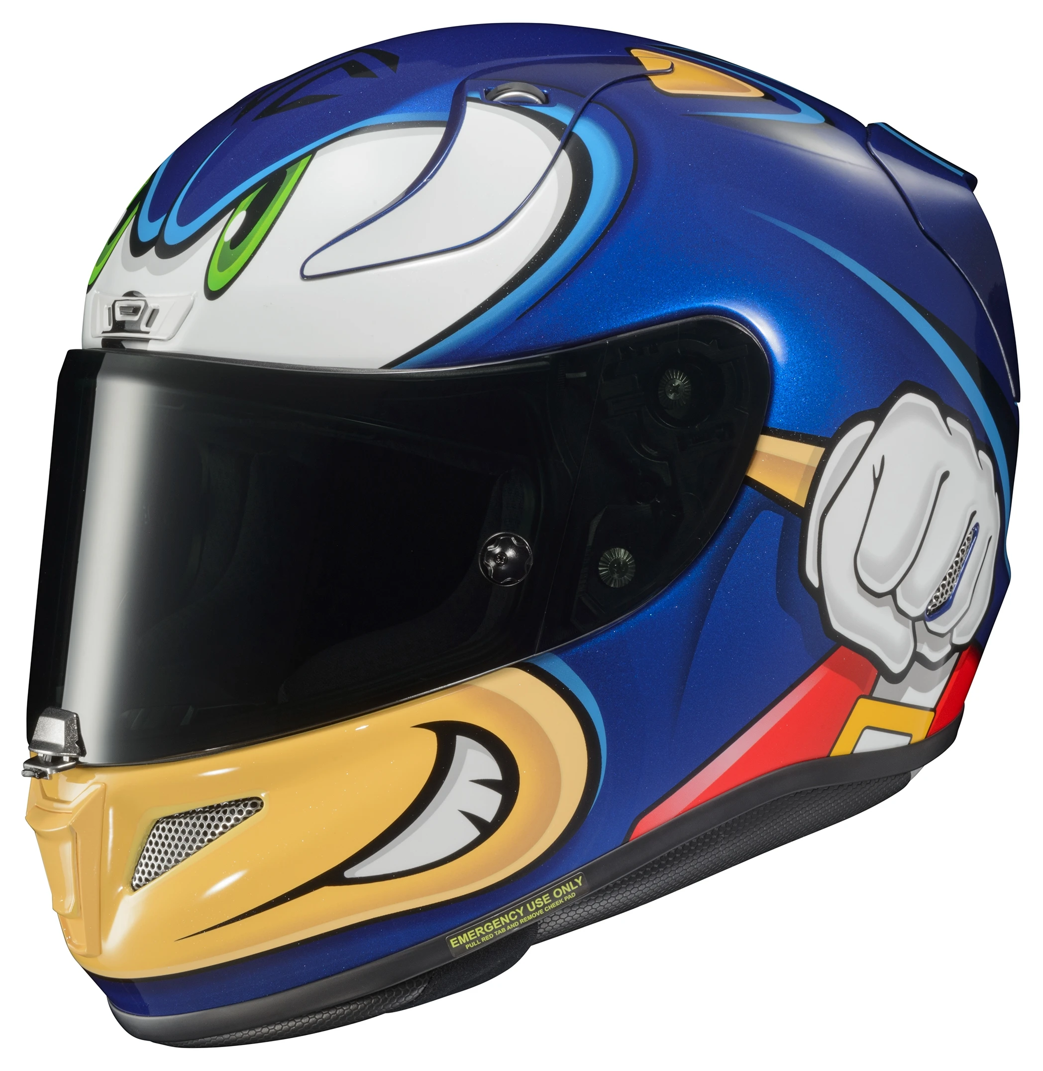 HJC Helmets HJC RPHA 11 Pro Sonic Sega Helmet 1 HJC Helmets HJC RPHA 11 Pro Sonic Sega Helmet