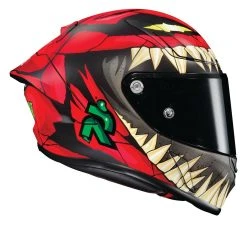 HJC Helmets HJC RPHA 1N Toxin Helmet -NEXX shop hjcrpha1 n toxin helmet red white green 3