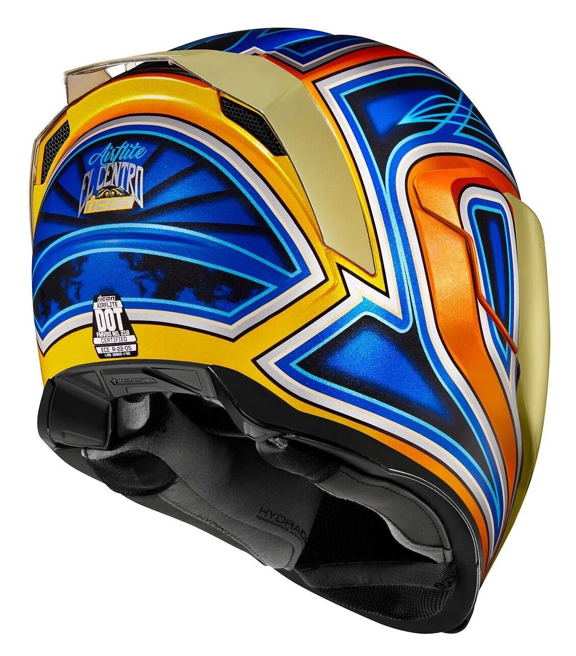Icon Airflite El Centro Helmet Blue/Orange / LG [Open Box] - Image 3