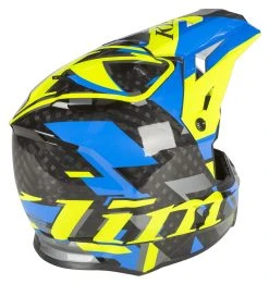 Klim F3 Carbon Raid Helmet -NEXX shop klim f3 carbon raid helmet blue hi viz yellow 3