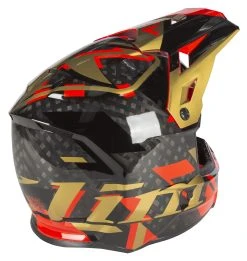 Klim F3 Carbon Raid Helmet -NEXX shop klim f3 carbon raid helmet red gold 3