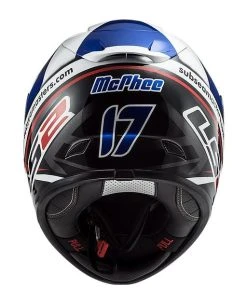 LS2 Helmets LS2 Arrow EVO McPhee Helmet -NEXX shop ls2 arrow evo mc phee helmet blue white black 3