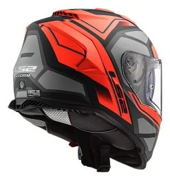 LS2 Helmets LS2 Assault Petra Helmet -NEXX shop ls2 assault petra helmet matte red grey 1