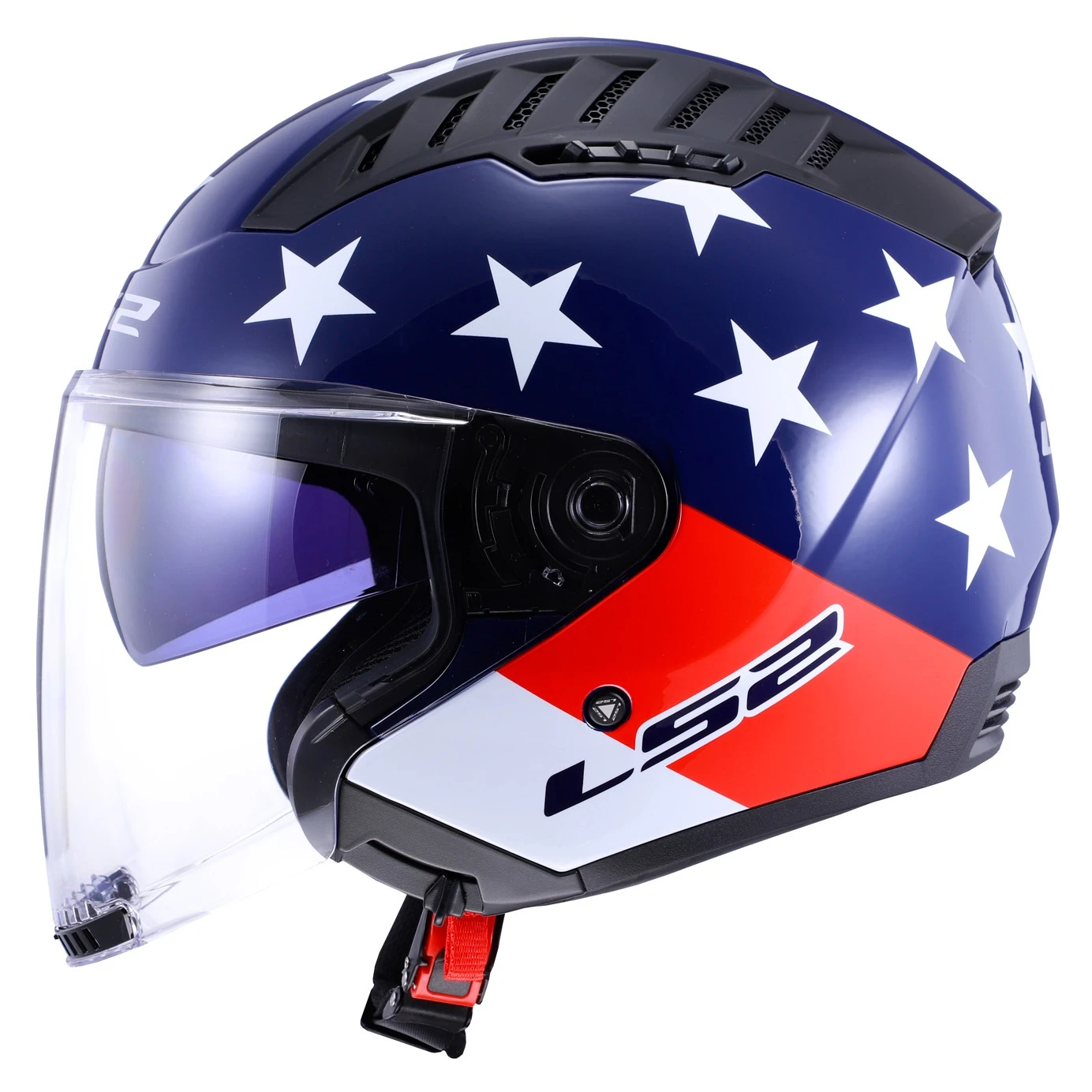 LS2 Helmets LS2 Copter American Helmet 4 LS2 Helmets LS2 Copter American Helmet - Image 4