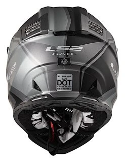 LS2 Helmets LS2 Gate Twoface Helmet -NEXX shop ls2 gate twoface helmet matte grey black 2