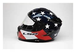 LS2 Helmets LS2 Challenger GT Carbon Americarbon Helmet -NEXX shop ls2 helmets challenger c americarbon red gloss red white blue 5