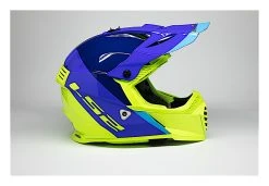 LS2 Helmets LS2 Youth Gate Launch Helmet -NEXX shop ls2 helmets launch gate blue hi viz yellow 3