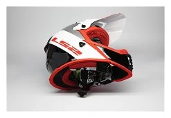 LS2 Helmets LS2 Youth Gate Launch Helmet -NEXX shop ls2 helmets launch gate red white black 3