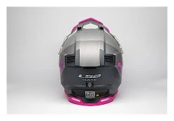 LS2 Helmets LS2 Youth Gate Launch Helmet -NEXX shop ls2 helmets launch gate silver grey pink 1