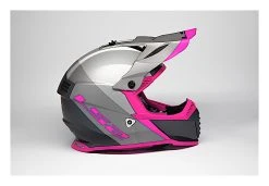 LS2 Helmets LS2 Youth Gate Launch Helmet -NEXX shop ls2 helmets launch gate silver grey pink 4