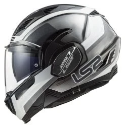 LS2 Helmets LS2 Valiant II Orbit Helmet -NEXX shop ls2 helmets valiant ii orbit modular motorcycle helmet w sunshield jeans grey silver white 1