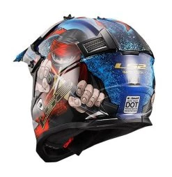 LS2 Helmets LS2 Youth Gate Ninja Helmet -NEXX shop ls2 youth gate ninja helmet matte fluo orange blue 2